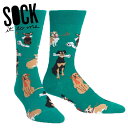 【お得クーポン配布中】【メール便対応】 ソックス メンズ 靴下 総柄 犬 動物 【Chew on This】 Sock It To Me ソック イット トゥ ミー 春 春夏