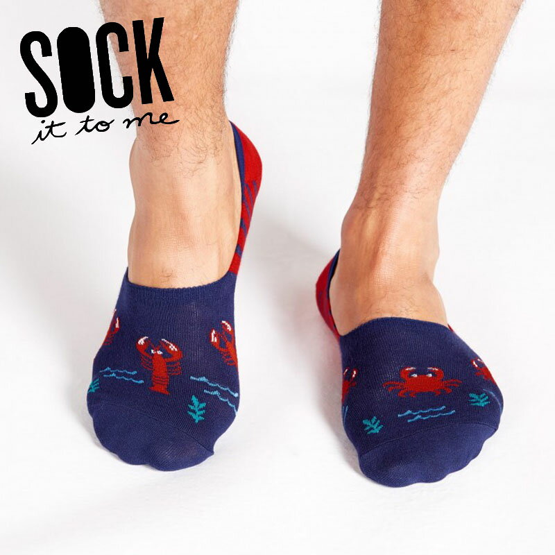 【メール便対応】Sock It To MeShell erbrate ショートソックス フットカバー スニーカーソックス メンズ レディース 靴下 総柄