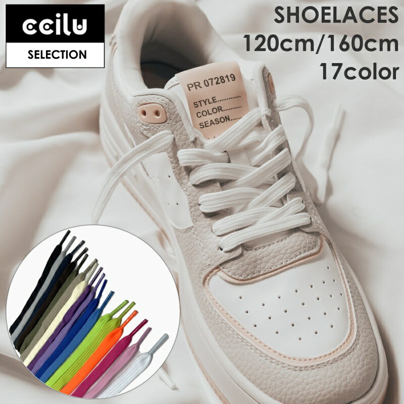【P5倍】\BLACKFRIDAY最大1000円OFFクーポン/シューレース 靴紐 ローカット ハイカット カラー モノトーン 約10mm 長さ15cm/160...
