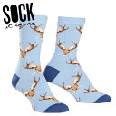  クルーソックス ソックス レディース 靴下 総柄 ツノうさぎ UMA 動物  Sock It To Me 春 春夏