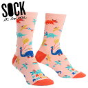 【メール便対応】 クルーソックス ソックス レディース 靴下 総柄 恐竜 【Party Animal 】 Sock It To Me ソック イット トゥ ミー 春 春夏