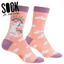 【ワンダフルデー限定10%OFFクーポン配布】【メール便対応】クルーソックス ソックス レディース 靴下 総柄 ユニコーン 動物 【Magical by Hel...