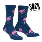 【メール便対応】クルーソックス ソックス レディース 靴下 総柄 フラミンゴ 動物 【Ready-Set-Flamin-go! 】 Sock It To Me[ソック イット トゥ ミー] 春 春夏