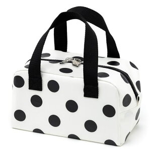 保温・保冷バッグ polka dot large(broadcloth・white)【保温・保冷離乳食ケース】(赤ちゃん ベビー 出産祝い男の子 女の子)