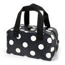 保温・保冷バッグ polka dot large(broadcloth・black)【保温・保冷離乳食ケース】(赤ちゃん ベビー 出産祝い男の子 女の子) 小学校