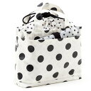 おむつポーチ・M (巾着トートタイプ) polka dot large(broadcloth・white)【オムツケース おむつ入れ おむつバッグ】(赤ちゃん ベビー 出産祝い男の子 女の子) 小学校 3