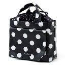 【3/31までクーポンでMAX12%OFF】おむつポーチ・M (巾着トートタイプ) polka dot large(broadcloth・black)【オムツケース おむつ入れ おむつバッグ】(赤ちゃん ベビー 出産祝い男の子 女の子) 小学校