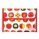 【週末限定 8%OFF】【40%OFF】【ゆうパケット配送】 マルチケース 母子手帳ケース ジャバラタイプ おしゃれリンゴのひみつ アイボリー 母子手帳カバー 母子手帳入れ 通帳入れ マルチケース 赤ちゃん ベビー 出産祝い 男の子 女の子 アップル 小学校