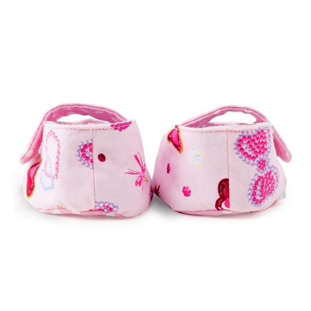 【夏割限定プライス】ベビーシューズ ハートとリボンのきらきらビューティー ピンク ファーストシューズ ルームシューズ ベビー靴 赤ちゃん ベビー 出産祝い 女の子 小学校