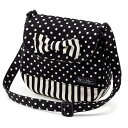 ベビーショルダーバッグ polka dot small(twill・black) (お出かけ 赤ちゃん 外出 バッグ おでかけバック ベビーポシェット ななめがけポーチ 赤ちゃん ベビー 新生児 出産祝い ギフト 男の子/女の子)