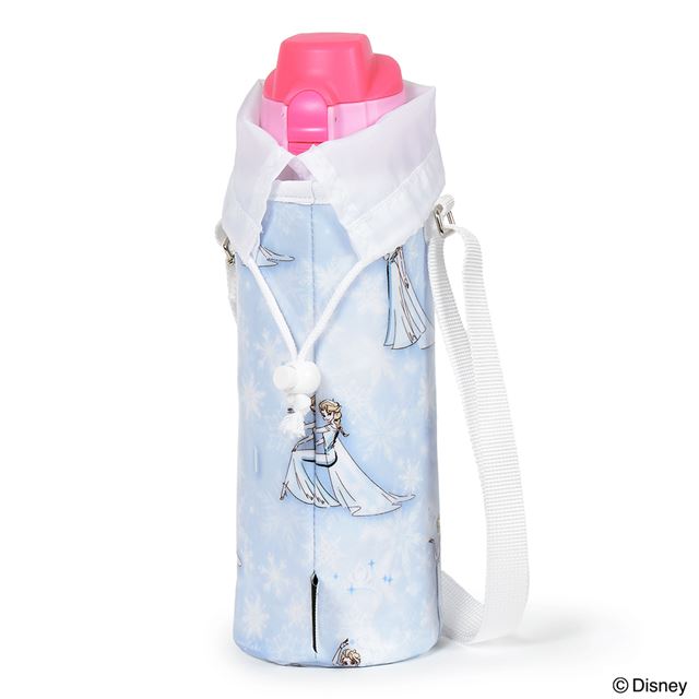 ディズニー 水筒カバー ラージタイプ Elsa FROZEN エルサ アナと雪の女王 子供用 水筒カバー ショルダー 子供 ラージ 水筒 カバー 肩掛け 水筒 ケース ボトルカバー 水筒ケース 800ml 1リットル 小学校