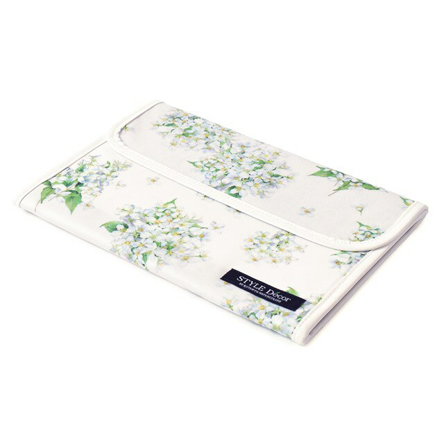 【ゆうパケット配送】 マルチケース 母子手帳ケース ジャバラタイプ ジャスミン ホワイト プロヴァンス マルチケース 母子手帳ケース カバー ブランド ジャバラ おしゃれ シンプル 2人分 二人用 2人用 大きめ お薬手帳ケース 北欧 通帳 2