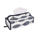 【18日限定5%OFF】【ゆうパケット配送】 ティッシュケースカバー ブルーフィッシュ ブルー フィッシュ 魚柄 ティッシュボックスカバー ティッシュボックスケ...