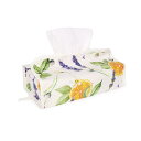 【夏得限定10%OFF】【ゆうパケット配送】 ティッシュケースカバー ソレイユプロヴァンス ホワイト オレンジ フルーツ ティッシュボックスカバー ティッシュボ...