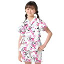 甚平 女の子 花みずき ピンク 110-150cm ジュニア キッズ 子供 甚兵衛 ジンベイ ジンベエ じんべえ 綿100% 小学生 女子 夏向き 夏祭り 部屋着 花火大会 納涼祭 イベント 110cm 120cm 130cm 140cm 150cm
