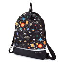 【期間限定セール】ナップサック キルティング マチ付き 撥水 ノーアイロン リフレクター 太陽系惑星とコスモプラネタリウム 子供用 巾着 体操着入れ 子供 キッ...