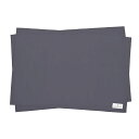 【18日限定5%OFF】ランチョンマット 40cm×60cm 撥水ノーアイロン 2枚セット くすみ無地 アッシュブルー 子供用 ナフキン 幼稚園 ランチクロス テーブル クロス 給食 ランチマット 入園準備 小学生 小学校