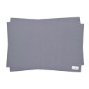 【18日限定5%OFF】ランチョンマット 40cm×60cm 2枚セット グレイッシュブルー 子供用 ナフキン 小学校 幼稚園 給食 ランチクロス テーブル クロス 給食 ランチマット 大判 ラージ 小学生 小学校