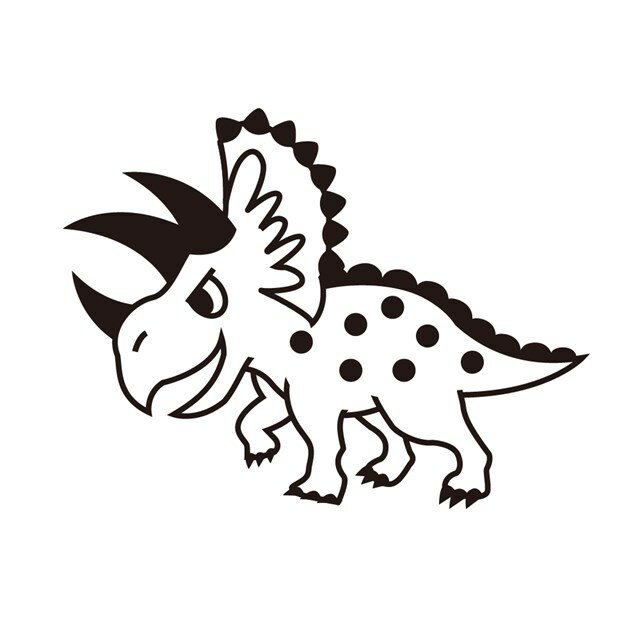 【気軽にシンプル 7本セット】 お名前スタンプ トリケラトプス 子供用 入園準備 入学準備 名前スタンプ 入園 なまえスタンプ セット 入園 お名前はんこ ひらがな 小学校