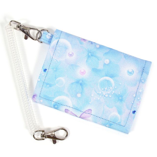 【週末限定10%OFFクーポン】パスケース 撥水 軽量 ムーンライトバタフライ 子供用 キッズ 女の子 定期入れ チェーン付き ていき入れ パス ケース カード ケース suica icoca かわいい 小学生 学生 通学 小学校