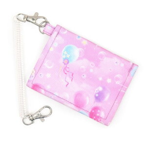 【週末限定10%OFFクーポン】パスケース 撥水 軽量 パステルバルーン 子供用 定期入れ パスケース チェーン付き ていき入れ パスケース かわいい キッズ パス ケース 小学生 カード ケース コイルチェーン 学生 通学 小学校