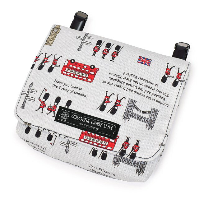 移動ポケット ラージタイプ 付けポケット ロンドン行進曲 子供用 付けポケット 子供 移動ポケット ポケットポーチ ラージタイプ ハンカチ ティッシュ ウエストポーチ マスクケース ティッシュケース 小学校