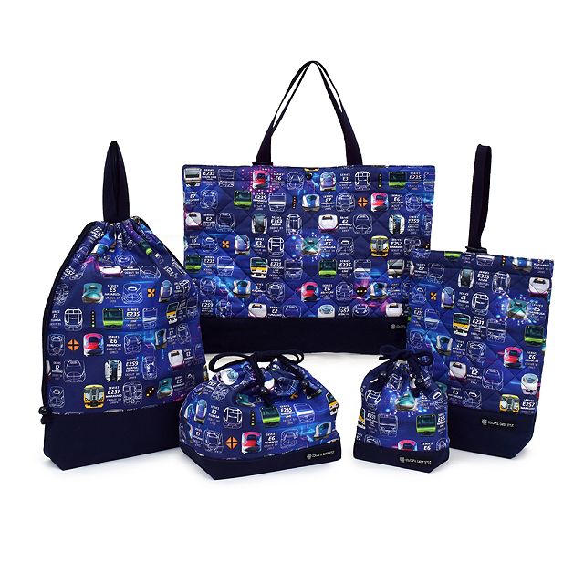 【 MAX10％OFF 入園入学早割 】 入園入学セット キルティング 電車の顔コレクション※JR東日本商品化許諾済 キルティング レッスンバッグ シューズケース 体操服袋 入園 バッグ セット 幼稚園 入園グッズ 入学準備 袋 セット 入学 レッスンバッグ セット 巾着袋 入園 小学校のサムネイル