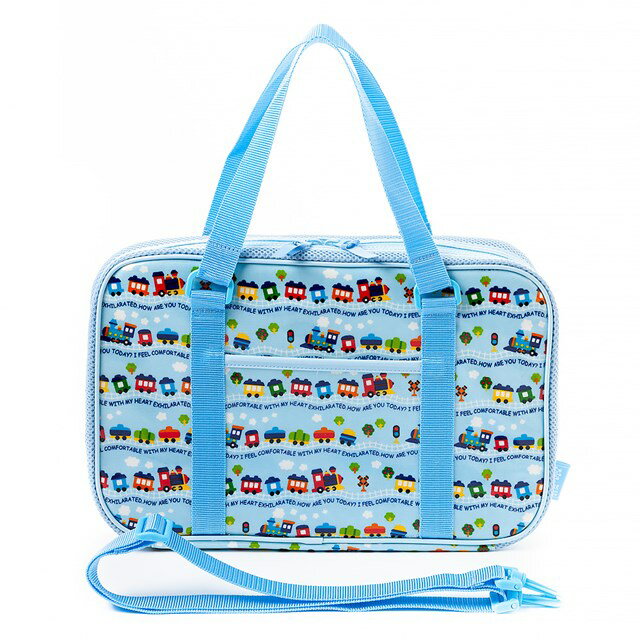 【ポイント5倍】 書道・習字バッグ カラフル列車で行こう(ライトブルー) 子供用 書道バッグのみ 書道セット 書道バッグ 書道 ケース 習字セット カバンのみ 習字 道具 セット おけいこバッグ