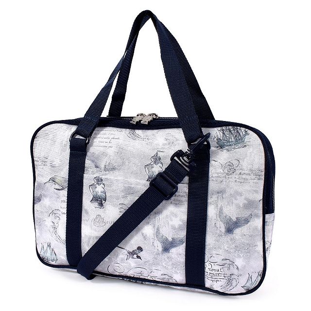 書道 習字バッグ 軽量 撥水タイプ クジラと航海日誌 子供用 書道バッグのみ 書道セット 書道バッグ 書道 ケース 習字セット カバンのみ 習字 道具 セット おけいこバッグ 小学校