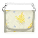 【夏割限定プライス】キッズウォレット 撥水 軽量 財布 ミモザフルール 子供用 チェーン付き お財布 キッズ 子供 財布 小学生 キッズウォレット チェーン コインケース こども 紐付き 中学生 子ども 小学校