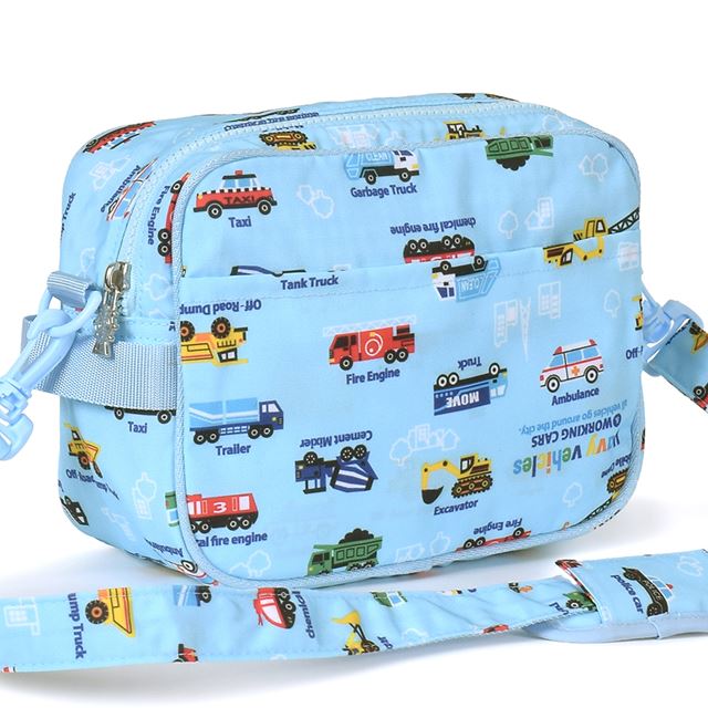 通園バッグ 撥水 軽量 アクセル全開はたらく車 子供用 ショルダー 幼稚園 バッグ 保育園 通園カバン 撥水 おしゃれ かわいい 男の子 小学生 小学校