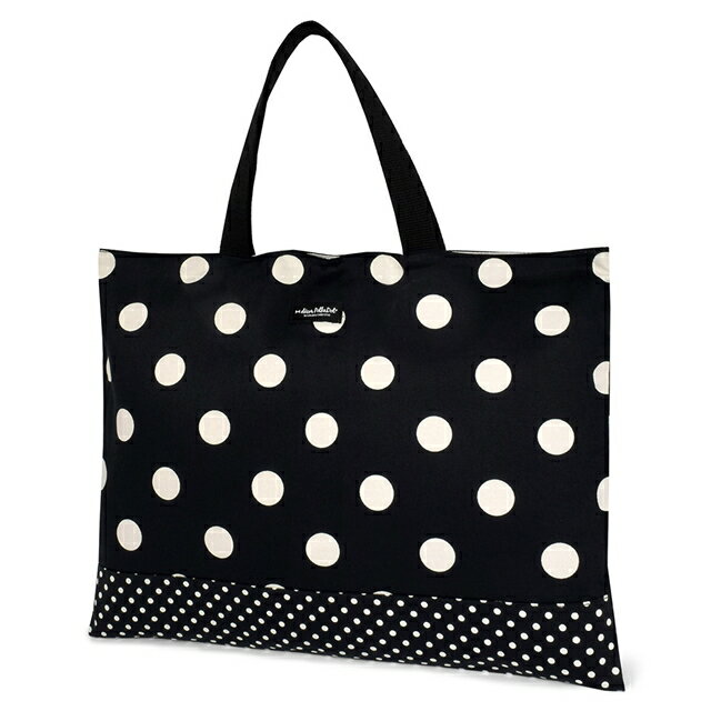 ピアノ絵本 decor PolkaDot レッスンバッグ リバーシブルpolka dot (twill・black) 子供用 手提げバッグ お稽古バッグ 絵本袋 通学 入園グッズ 子供 ピアノ レッスンバック おけいこバッグ 小学生 入学 おしゃれ かわいい 幼稚園 男の子 女の子