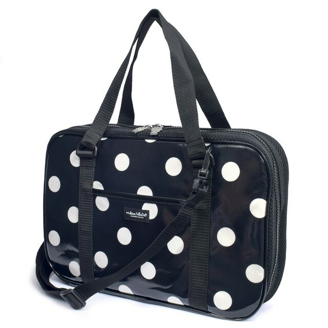 Rakuten - 【P10倍+最大10％OFFクーポン】decor PolkaDot 書道 習字バッグ polka dot large(twill black) 子供用 書道バッグのみ 書道バッグ 書道 ケース 習字バッグ カバンのみ 習字 道具 おけいこバッグ 小学校