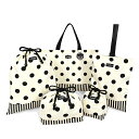 楽天COLORFUL CANDY STYLE plusdecor PolkaDot 入園入学セット リバーシブル polka dot large（twill・white）xnarrow stripe（twill・black） リバーシブル レッスンバッグ シューズケース 体操服袋 入園 バッグ セット 幼稚園 入園グッズ 入学準備 袋 セット 入学 小学校