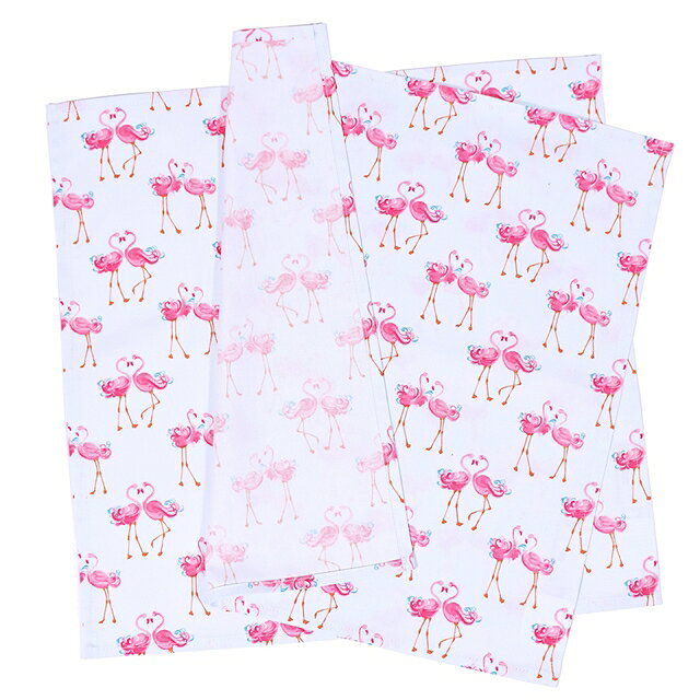 LAURA ASHLEY ランチクロス 給食ナフキン 45cm×45cm 2枚セット Pretty Flamingo 子...