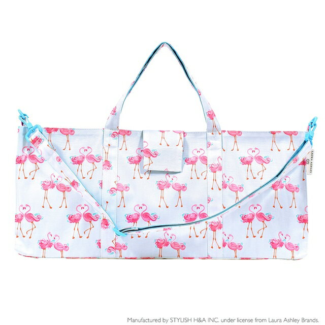 LAURA ASHLEY 鍵盤ハーモニカケース スタンダード Pretty Flamingo 子供用 ピアニカ バッグ 鍵盤ハーモニカ バッグ ケースのみ 袋 ショルダー 肩掛け 2WAY 小学生 小学校 入学 準備 小学校 1