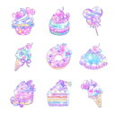 お名前シール(スタンダード アイロン 96ピース) パステル...