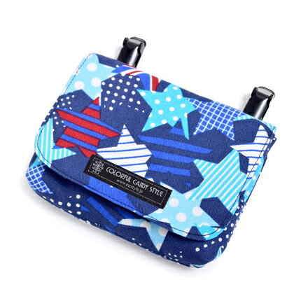 キッズ移動ポケット・付けポケット　スターズ・イン・ユア・マインド（ネイビー）　日本製　【ポケットバッグ　ポケットポーチ】(あす楽/子ども/子供/ジュニア/幼児/小学生/男の子)【到着後レビューを書いて缶バッジプレゼント】