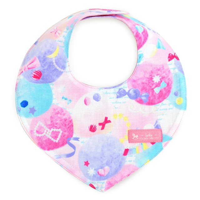 【特別割引50%OFF】【ゆうパケット配送】 スタイ 三角タイプ ふわふわキュートなキャンディポップ ビブ..