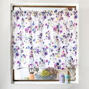【夏割限定プライス】カフェカーテン 綿100% 72cm×142cm スタンダードタイプ フローラルブーケ フローラル 花柄 フラワー フローラル おしゃれ 小窓 カーテン 小窓用 キッチン 窓 目隠し ミニカーテン ロング かわいい 仕切り 小窓カーテン