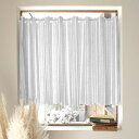 【15日限定 10%OFF】【夏割限定プライス】カフェカーテン 70cm×100cm ラミネートタイプ ミストグレーストライプ コンテンポラリー ストライプ グレー シンプル ビニール おしゃれ 小窓 カーテン 小窓用 キッチン 窓 ミニカーテン かわいい