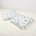 【18日限定5%OFF】座布団カバー 2枚セット 55cm×59cm ボタニカルブーケ ホワイト 葉っぱ リーフ 座布団 ざぶとん カバー ざぶとんカバー セン...