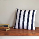 【5h限定 12%OFF】クッションカバー 2枚セット 綿100% 45cm×45cm フレンチシックストライプ ホワイト ストライプ クッション カバー 綿 ...