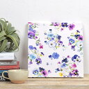 【週末限定 10%OFF】ファブリックパネル Mサイズ 33cm×33cm フローラルブーケ 花柄 フラワー フローラル 花 玄関 おしゃれ ファブリックボード シンプル 壁掛け 壁飾り ウォールパネル アート 布 パネル インテリア ファブリックアート かわいい(3)