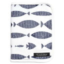 【ゆうパケット配送】 マルチケース 母子手帳ケース ファスナータイプ マルチケース ブルーフィッシュ フィッシュ マリン 魚柄 マルチケース 母子手帳ケース カバー ブランド ファスナー 二人用 2人用 大きめ お薬手帳ケース 通帳 お薬手帳