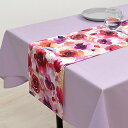 テーブルランナー テーブルセンター 30cm×130cm ラミネートタイプ ブロッサム 花柄 フラワー 薔薇柄 洗濯 織物 防水 ビニール 食卓 ギフト クロス...