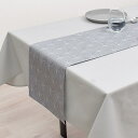 テーブルランナー テーブルセンター 30cm×130cm ラミネートタイプ シルバーライト シルバー グレー 北欧 洗濯 織物 防水 ビニール 食卓 ギフト ク...