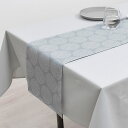 テーブルランナー テーブルセンター 30cm×210cm ラミネートタイプ フルール グレー ブーケ シンプル 洗濯 織物 防水 ビニール 食卓 ギフト クロス...