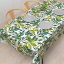 テーブルクロス 120×150cm ラミネート ボタニカルリーフ リーフ ボタニカル ナチュラル 防水 ビニール おしゃれ キャンプ BBQ アウトドア テーブ...