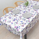 【18日限定5%OFF】テーブルクロス 140×210cm ラミネート フローラルブーケ 花柄 フラワー フローラル 防水 ビニール おしゃれ キャンプ BBQ...